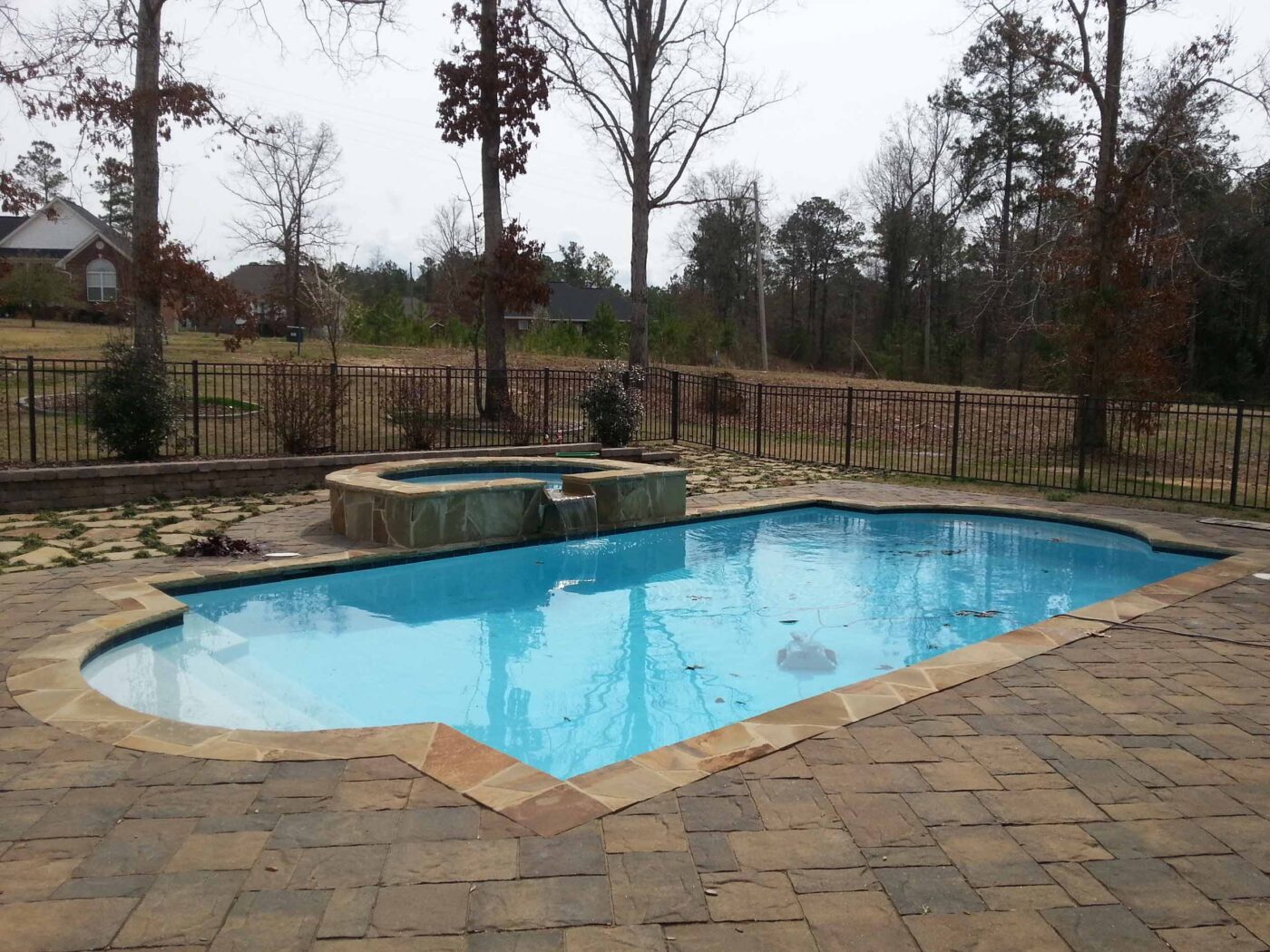 Custom gunite pool project 26