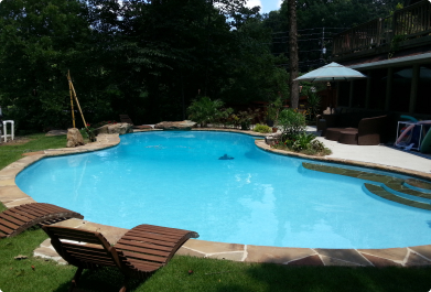Custom gunite pool project 27